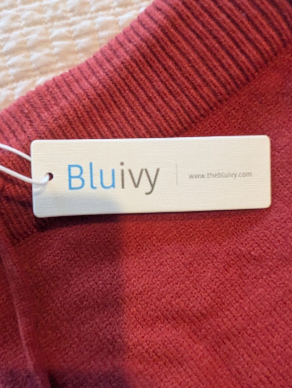 BLUIVY Knit Drawstring Shorts In Spice Large - Picture 3 of 8